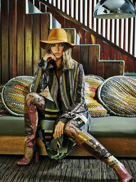 Djaja Baecka luce retro para TELVA Djaja Baecka luce retro para TELVA