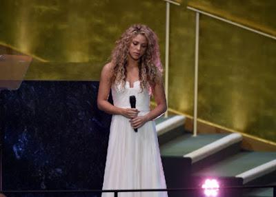 Shakira en la ONU  en Nueva York