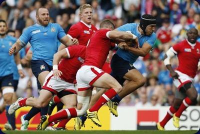 Mundial de Rugby: Italia debió sufrir para vencer 23-18 a Canadá. Mundial de Rugby: Italia debió sufrir para vencer 23-18 a Canadá.
