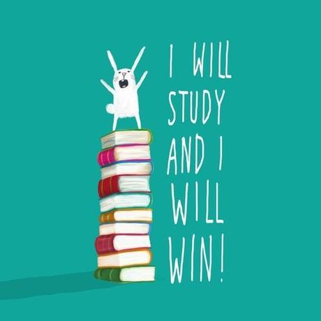 I will study and I will win! Here's to the rest of finals week. Don't let a stupid minor number switch make you upset.: 