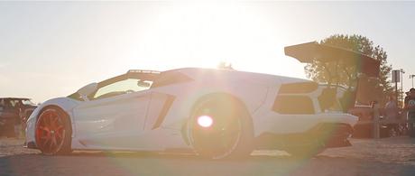 Slammed at the beach. Stance playero Slammed-at-the-beach-lamborghini-aventador-roadster-lb