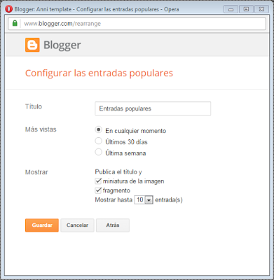 Personalizar gidget Personalizar gidget