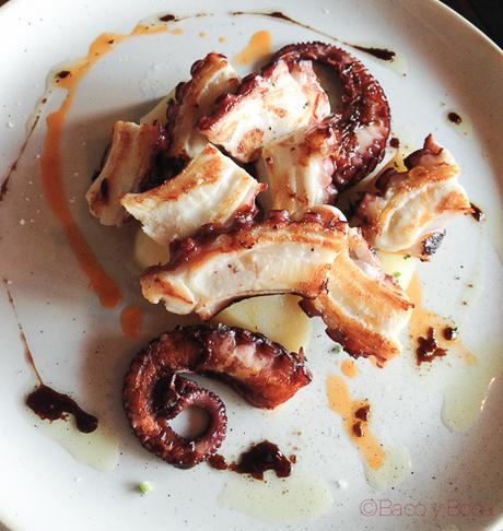 Pulpo a la plancha la solana Ribadeo Baco y Boca