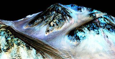 La NASA descubre agua líquida en Marte