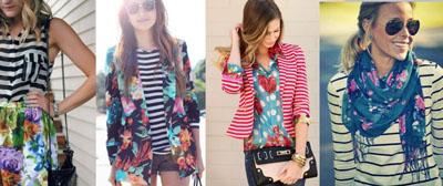 Cómo combinar flores y rayas sin morir en el intento. Cómo combinar flores y rayas sin morir en el intento.