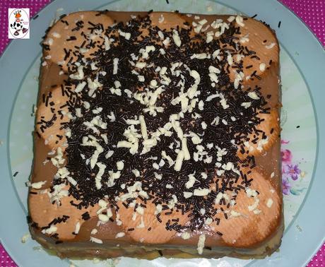 TARTA DE GALLETAS CON DOS CHOCOLATES