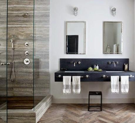 MIS CASAS FAVORITAS baño-apartamento-manhattan-marmol