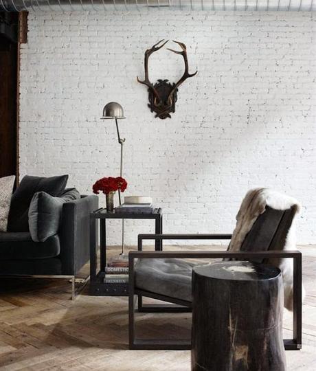 MIS CASAS FAVORITAS lámpara-jielde-paredes-ladrillo-blanco-nueva-york