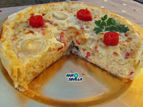 Quiche de atún y pimientos olla GM