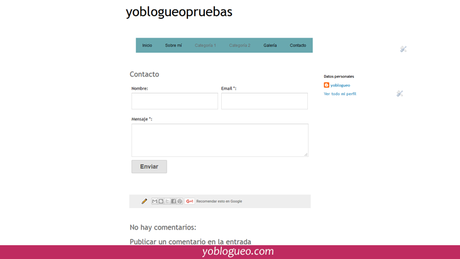Como añadir un formulario de contacto en blogger Como añadir un formulario de contacto en blogger