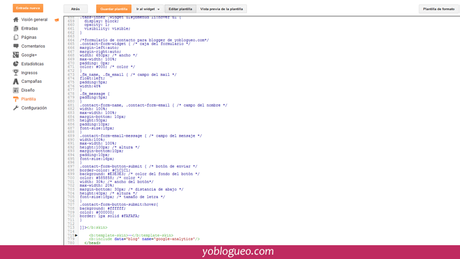 Como añadir un formulario de contacto en blogger Como añadir un formulario de contacto en blogger