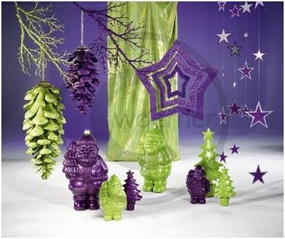 El morado es tendencia para decorar esta Navidad. Decoracion de Navidad con color Morado