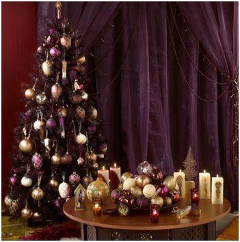 El morado es tendencia para decorar esta Navidad. Morado en la Decoracion de Navidad
