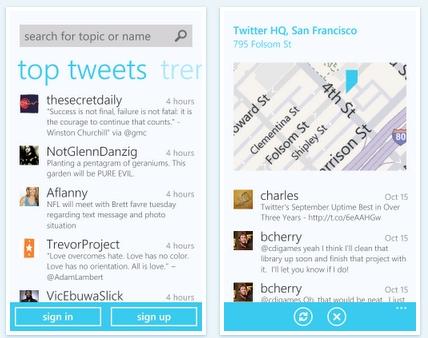 TwitterWindowsPhone Twitter para Windows Phone 7