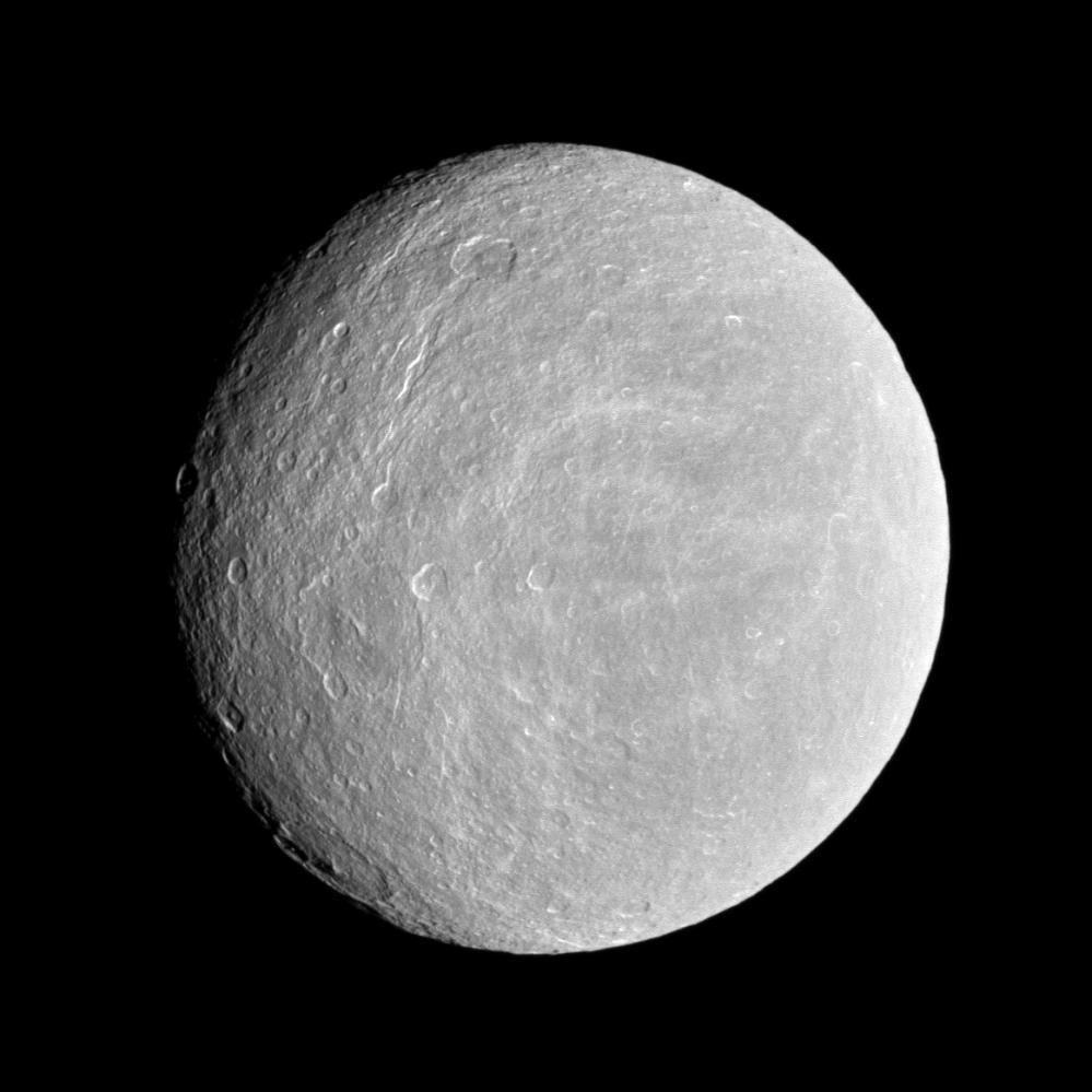 Cassini encuentra una delgada atmósfera en Rea Cassini encuentra una delgada atmósfera en Rea