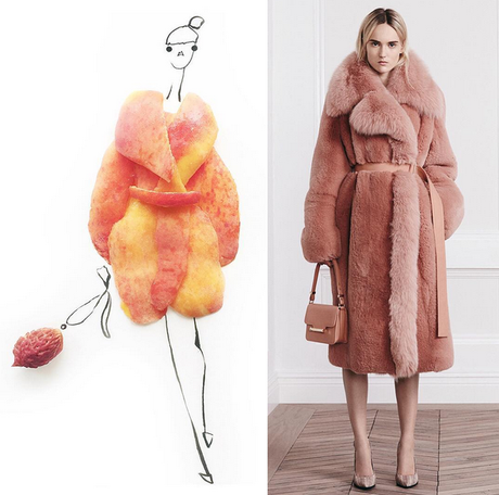 ¿Qué sucede si mezclamos moda + dibujos + comida?... : Gretchen Roehrs fruit-and-vegetables-become-fashion-dresses_the-illustrations-of-gretchen-roehrs
