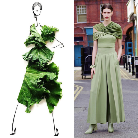 ¿Qué sucede si mezclamos moda + dibujos + comida?... : Gretchen Roehrs fruit-and-vegetables-become-fashion-dresses_the-illustrations-of-gretchen-roehrs