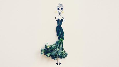 ¿Qué sucede si mezclamos moda + dibujos + comida?... : Gretchen Roehrs fruit-and-vegetables-become-fashion-dresses_the-illustrations-of-gretchen-roehrs