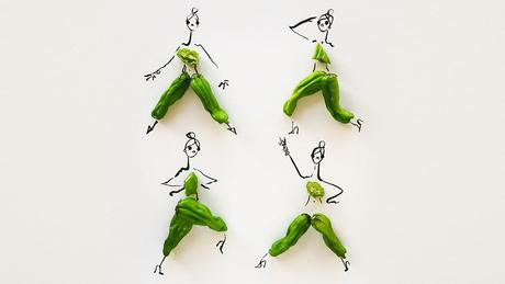 ¿Qué sucede si mezclamos moda + dibujos + comida?... : Gretchen Roehrs fruit-and-vegetables-become-fashion-dresses_the-illustrations-of-gretchen-roehrs