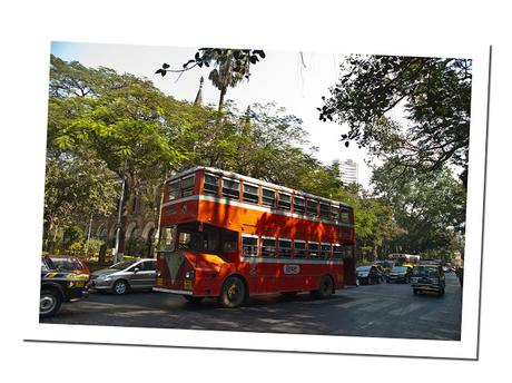 Public bus in Bombay
