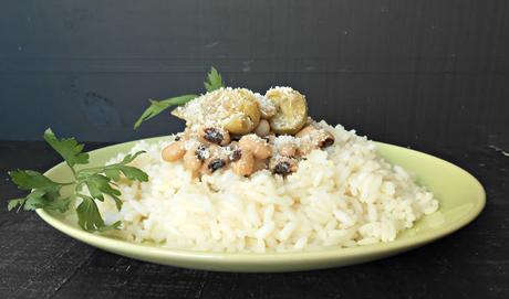 Rosotto con i cacuocciuoli (Arroz con alcachofas)