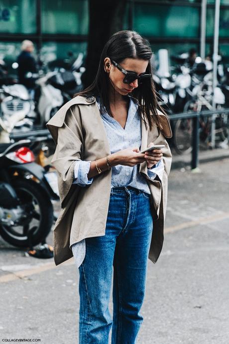 MFW-Milan_Fashion_Week-Spring_Summer_2016-Street_Style-Say_Cheese-Natasha_Goldenberg-Trench_Coat-Blue_Shirt-5