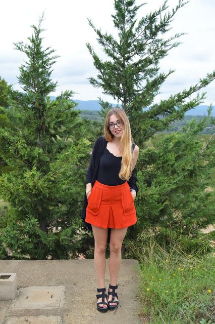 ORANGE SKIRT.