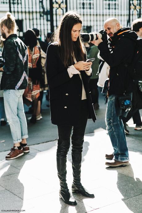 PARIS FASHION WEEK STREET STYLE #1 PFW-Paris_Fashion_Week-Spring_Summer_2016-Street_Style-Say_Cheese-Black-Over_The_Knee_boots-