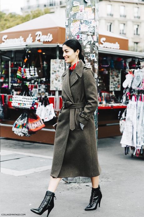 PARIS FASHION WEEK STREET STYLE #1 PFW-Paris_Fashion_Week-Spring_Summer_2016-Street_Style-Say_Cheese-Caroline_Issa-Military_Coat-1