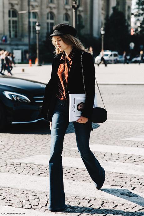 PARIS FASHION WEEK STREET STYLE #1 PFW-Paris_Fashion_Week-Spring_Summer_2016-Street_Style-Say_Cheese-Alexandra_Carl-Flared_Jeans-3
