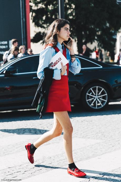 PARIS FASHION WEEK STREET STYLE #1 PFW-Paris_Fashion_Week-Spring_Summer_2016-Street_Style-Say_Cheese-Leandra_Medine-Man_Repeller-Red_Jumpsuit-6