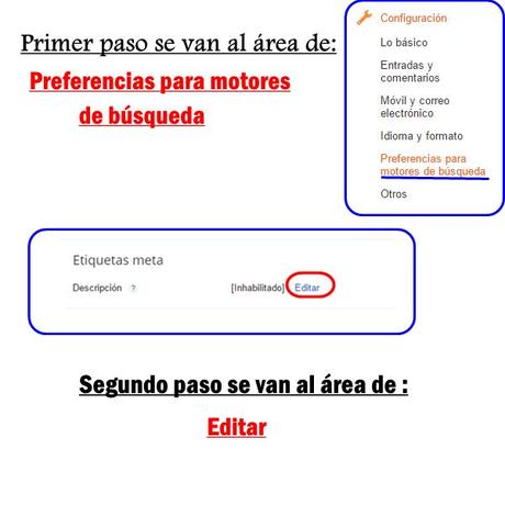pasos etiquetas meta pasos etiquetas meta