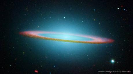 La galaxia del Sombrero en infrarrojo La galaxia del Sombrero en infrarrojo