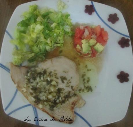 Emperador al limón y perejil Emperador al limón y perejil