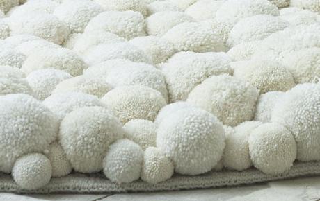 MYK Berlin, pompom carpet white, marsh of mallows: 