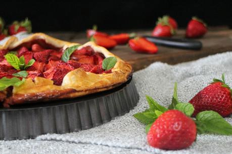 Galette de fresas balsámicas con un toque de pimienta negra galette-fresas, galette, fresas