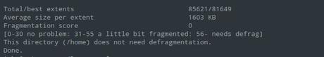 linux defrag