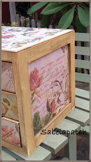 Cajonera con decoupage