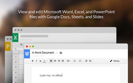 Convierte Google Chrome en editor de documentos de Office.