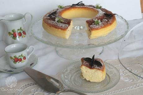 PASTEL DE QUESO Y CHOCOLATE BLANCO, ESTILO JAPONÉS