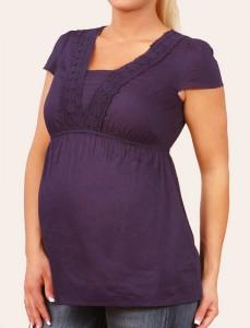 como vestir durante el embarazo camiseta corte imperio