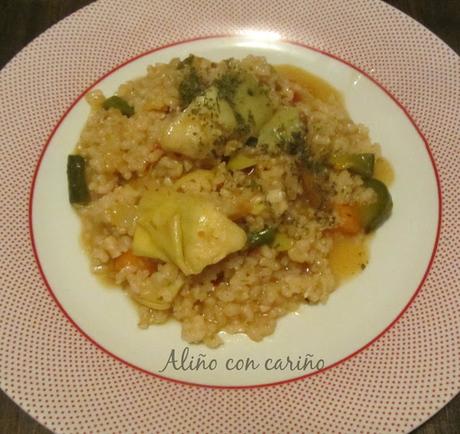 PAELLA DE VERDURAS CON ARROZ INTEGRAL PAELLA DE VERDURAS CON ARROZ INTEGRAL