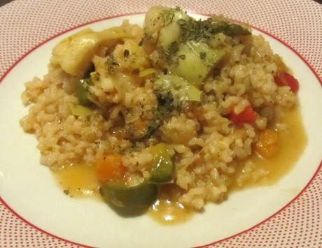 PAELLA DE VERDURAS CON ARROZ INTEGRAL PAELLA DE VERDURAS CON ARROZ INTEGRAL