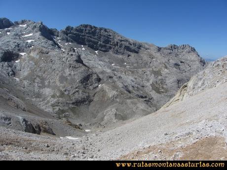 Ruta Cabrones, Torrecerredo, Dobresengos, Caín: Bajando por Dobresengos al Jou Grande Cimero