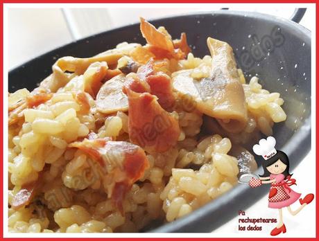 * Arroz con champiñones y jamón serrano (Olla GM-E y tradicional)