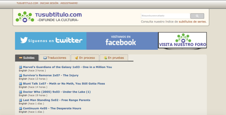 Subtitulos.es renace con Tusubtitulo.com Tu Subtítulo