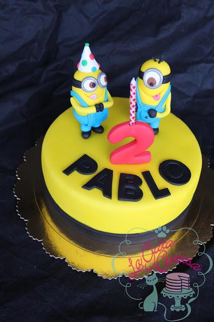 TARTA MINIONS PARA EL CUMPLEAÑOS DE PABLO TARTA MINIONS PARA EL CUMPLEAÑOS DE PABLO