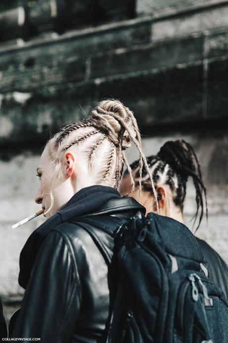 PFW-Paris_Fashion_Week-Spring_Summer_2016-Street_Style-Say_Cheese-Valentino_Spring_Summer_2016-Beauty-Braided_Topknot-1