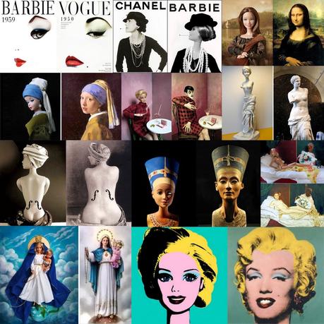 Los trabajos de la artista francesa Jocelyne Grivaud para el 50 aniversario de Barbie collage-barbie_jocelyne-grivaud_50-aniversario