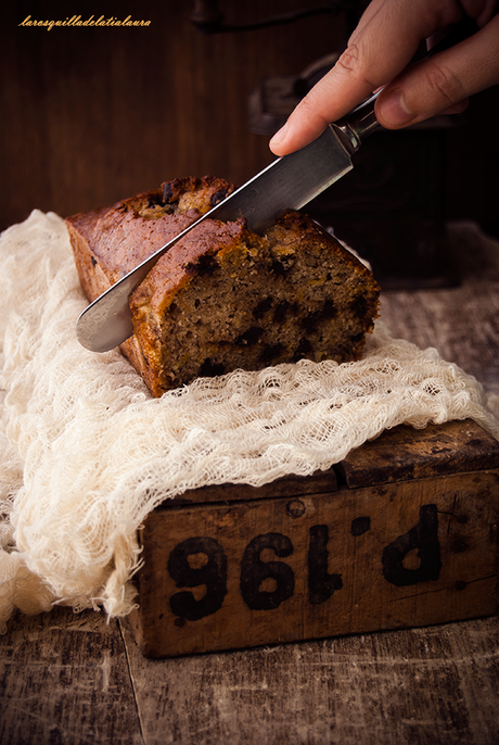 BIZCOCHO DE PLATANO Y CALABAZA {con mucho chocolate} BIZCOCHO DE PLATANO Y CALABAZA {con mucho chocolate}